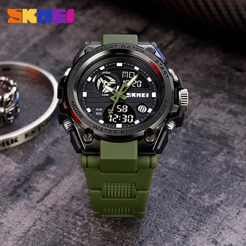 SKMEI 2031 Jam Tangan Pria Digital Analog Sport Watch Anti Air 5 Bar WATCHKITE WKOS