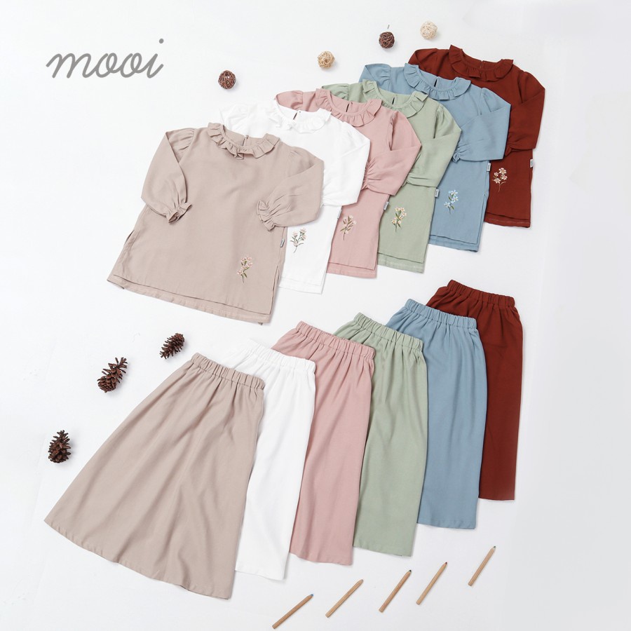 Mooi RAYYA TUNIK SET Raya Collection / Setelan Anak Perempuan Raya Collection