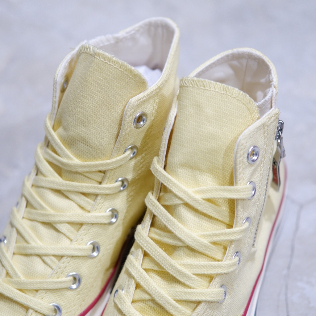 CONVERSE CHUCK TAYLOR 1970S HI SLIDE ZIP SOFT SUNSHINE CT 70S CT 70