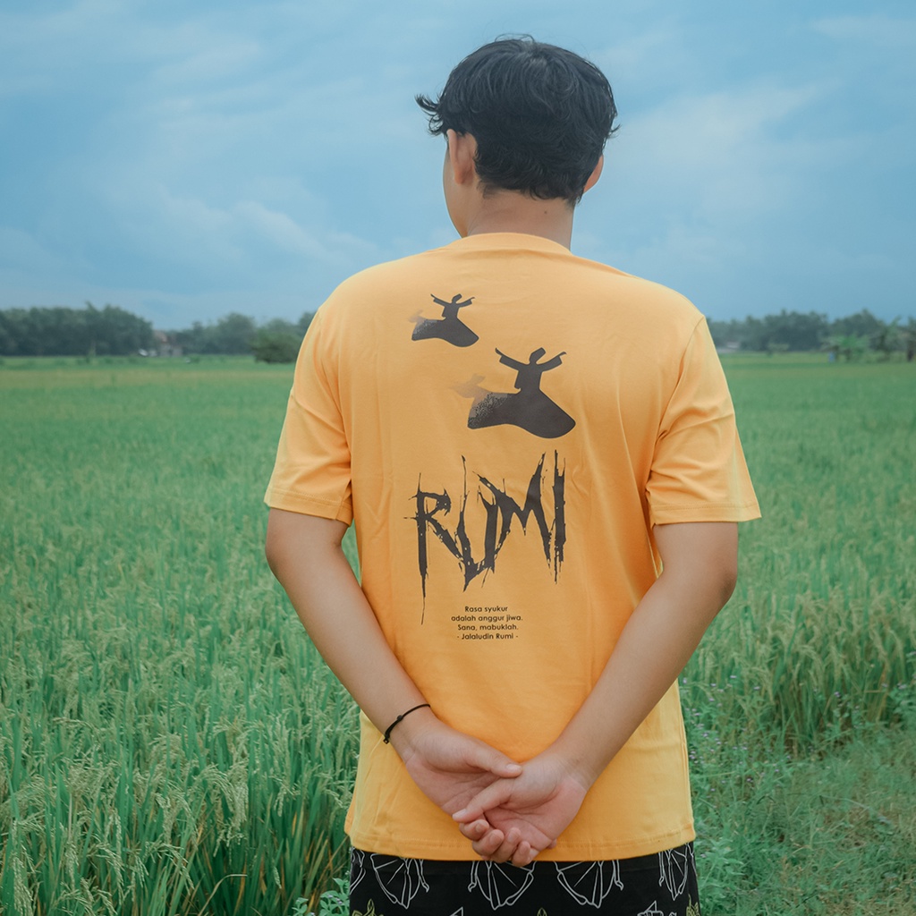 DSDH Kaos Rumi Rasa Syukur Jalaludin Rumi Katun 24s Kualitas Premium Tokoh Quotes Kata-kata Bijak Di