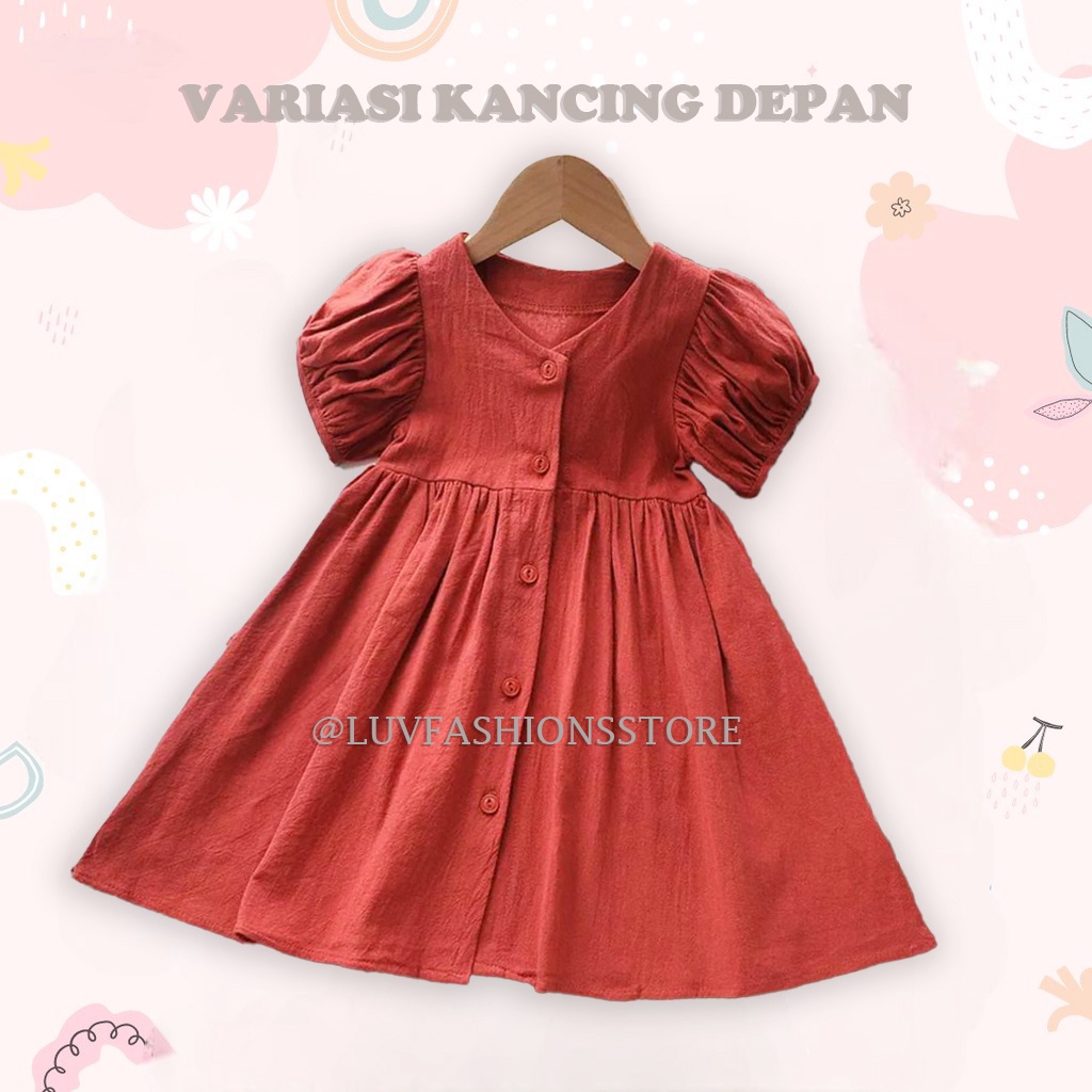 IL - DRESS ANAK STEFANI BAHAN CREPE PREMIUM / DRESS ANAK CEWEK KASUAL