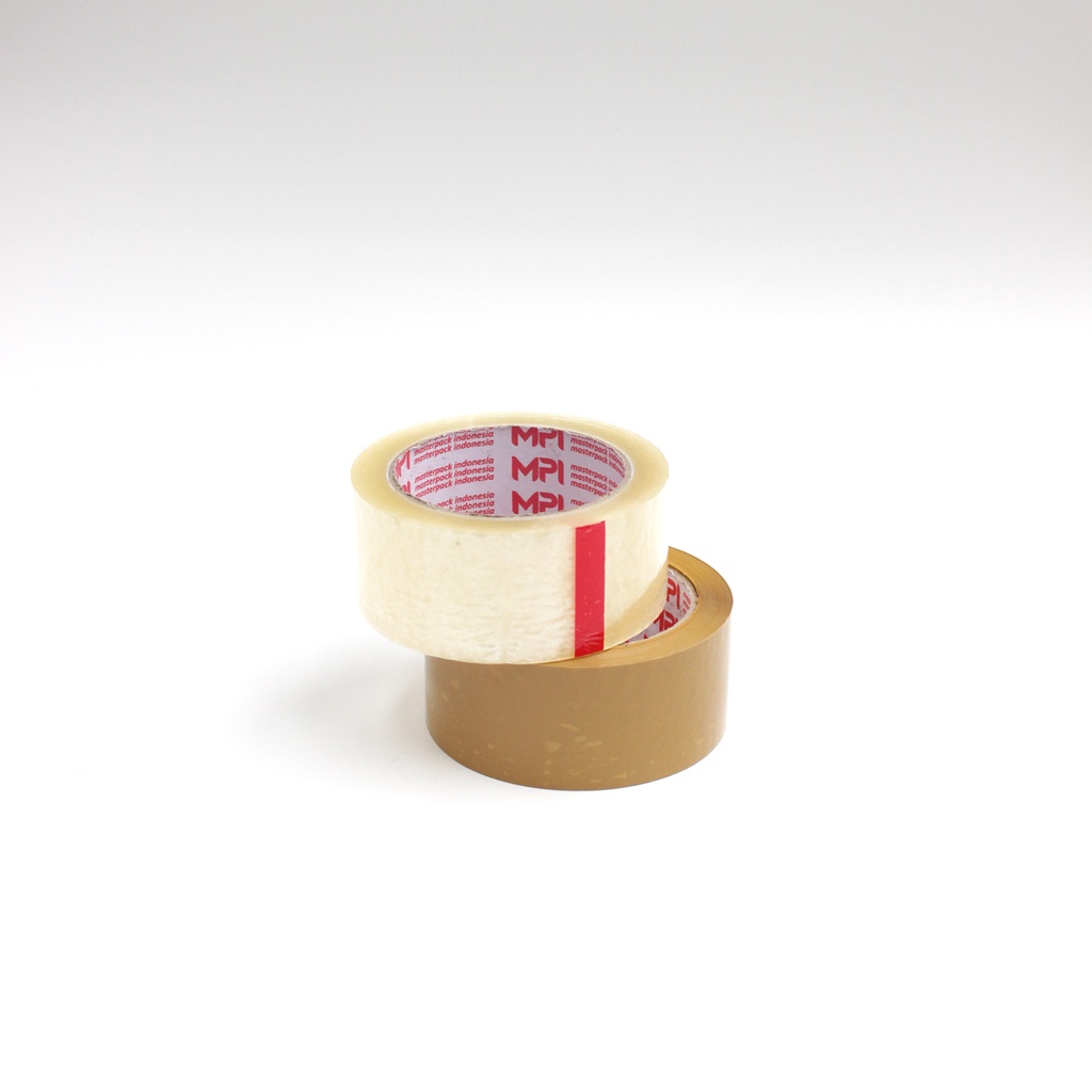 Lakban Bening - Lakban Cokelat 45 mm x 80 Yard Master Pack Indonesia