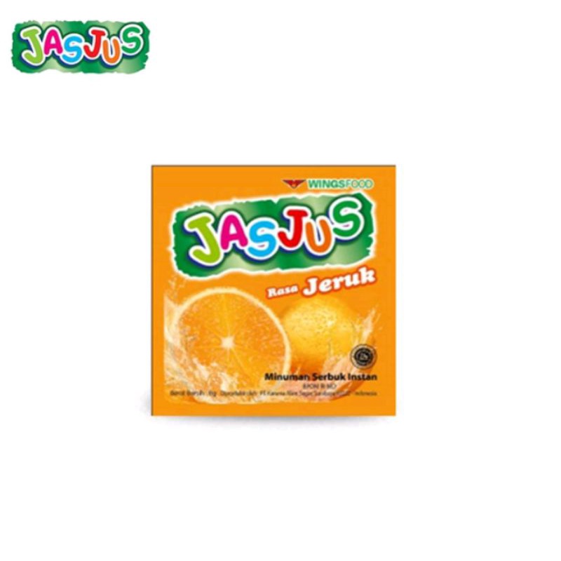 JASJUS Orange Minuman Serbuk Jas Jus Jeruk Renceng 7g Isi 10 Pcs
