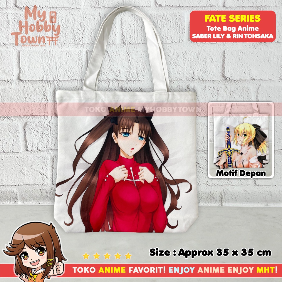 Tas Tote Bag Anime Fate Saber Lily Rin Tohsaka