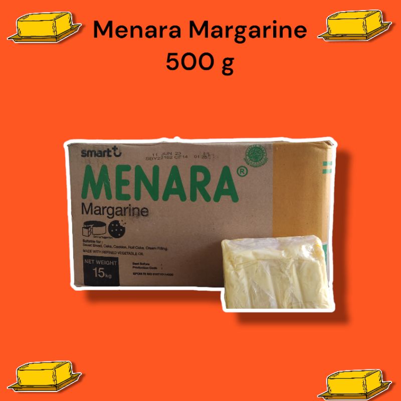 

Menara Margarine 500 gram, bahan campuran kue roti