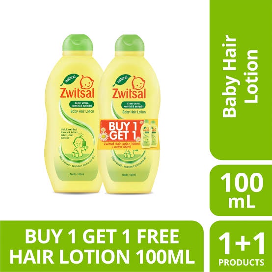 Zwitsal Hair Lotion AVKS 100ml + 100ml - Minyak Rambut Bayi