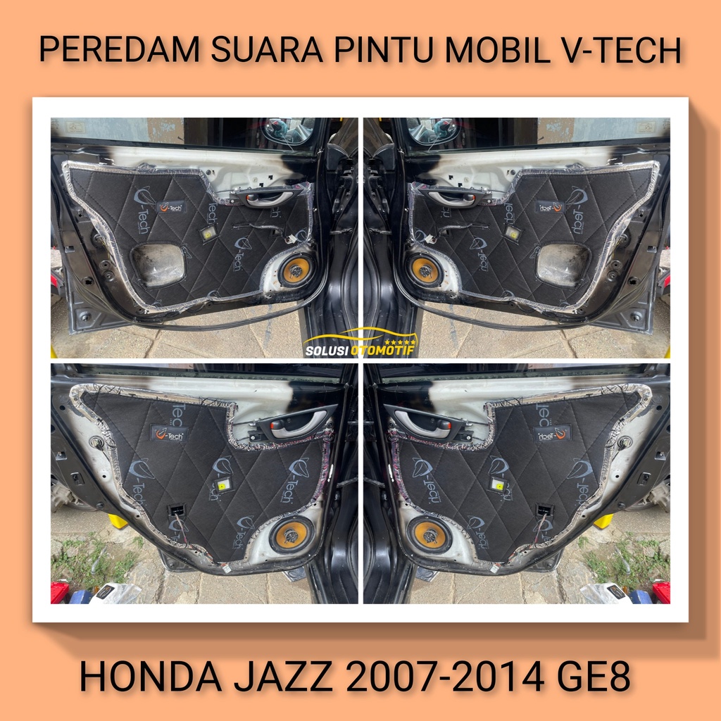 HONDA JAZZ GE8 2007-2014 Peredam Suara Pintu Mobil VTECH Ori bonus Peredam Noise Speaker