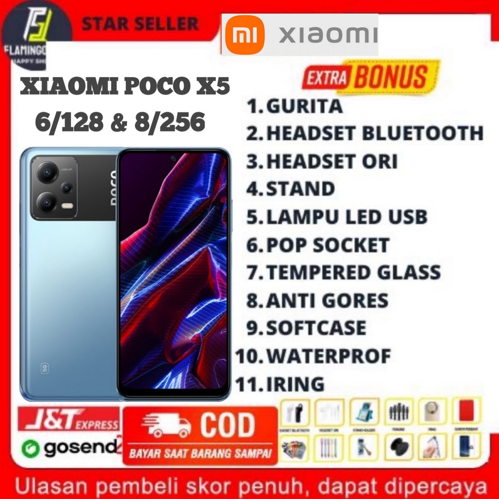 XIAOMI POCO X5 [5G] RAM 6/128 GB &amp; 8/256 GB GARANSI RESMI XIAOMI