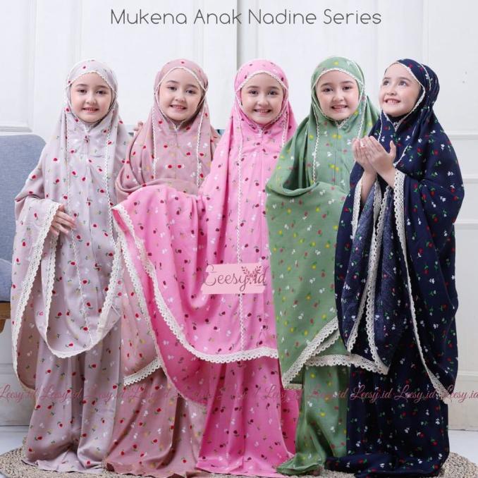 mukena anak tanggung rayon bali nadine mukenah anak sd rukuh 8-11tahun