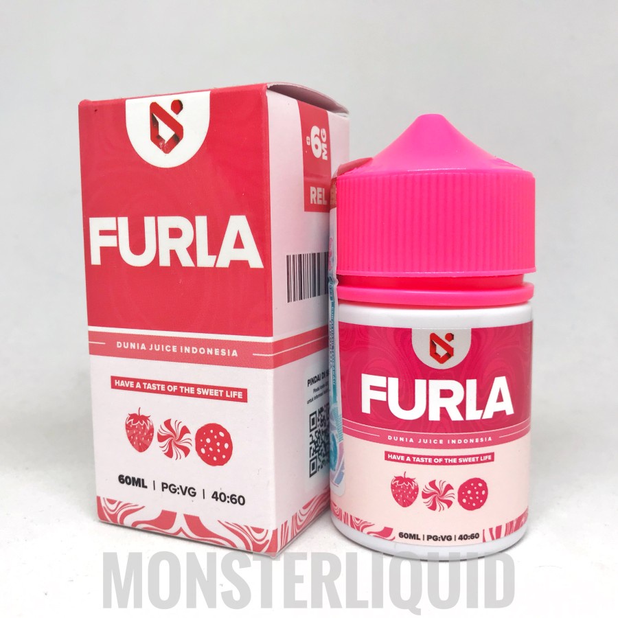 FURLA V2 STRAWBERRY CANDY COOKIES BY DJI 3MG 60ML
