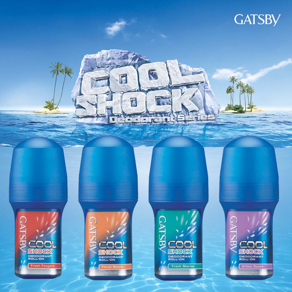 Gatsby Cool Shock Deodorant Roll On 50 ML