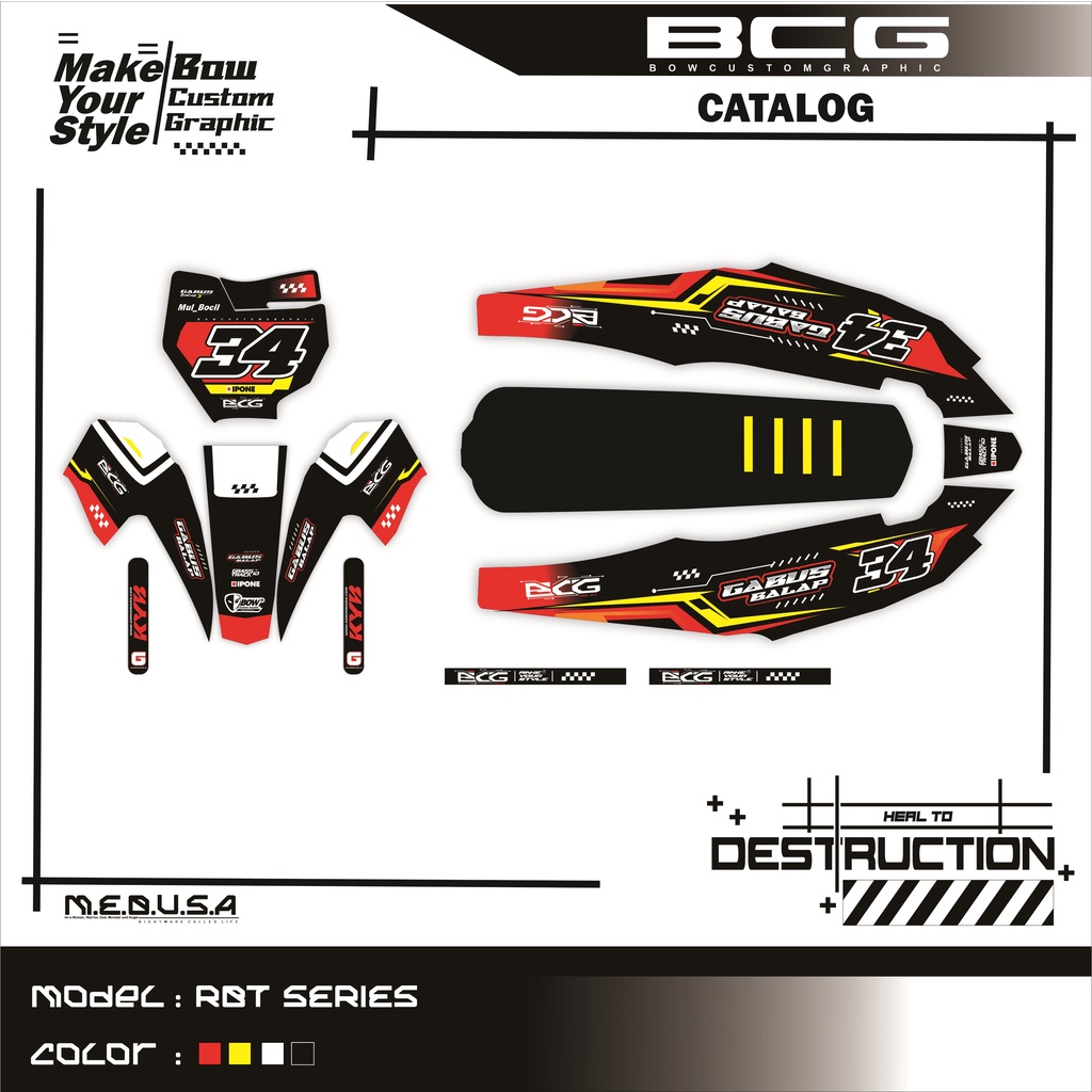DECAL BEBEK RBT JUPITER Z FULL CUSTOM