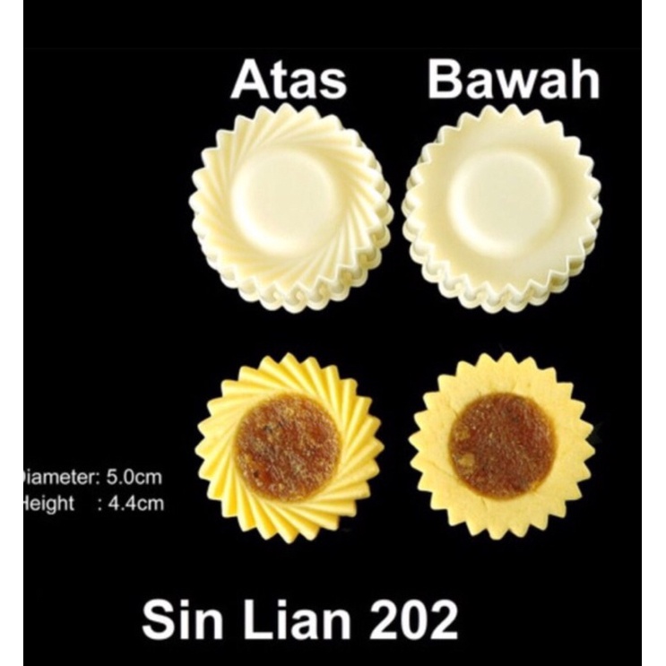 Cetakan Kue Jam Tart 202 Acuan Kuih Jem Tat Sin Lian Import Malaysia