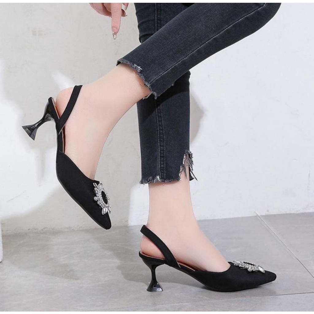 1991 Heels Wanita 7cm Fashion Import Sepatu Hak Tinggi DONNA Ready Jakarta Bisa COD (With Box)