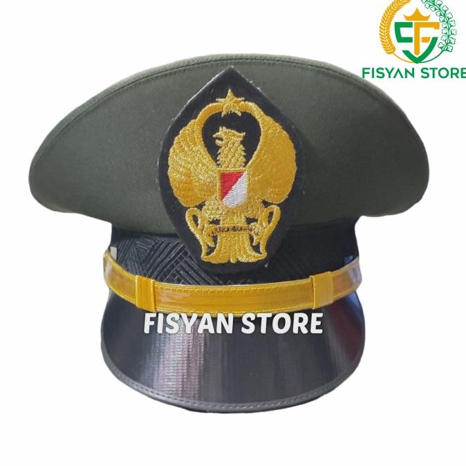Topi Pet PDU Pama TNI AD | Topi Pet Pama TNI AD