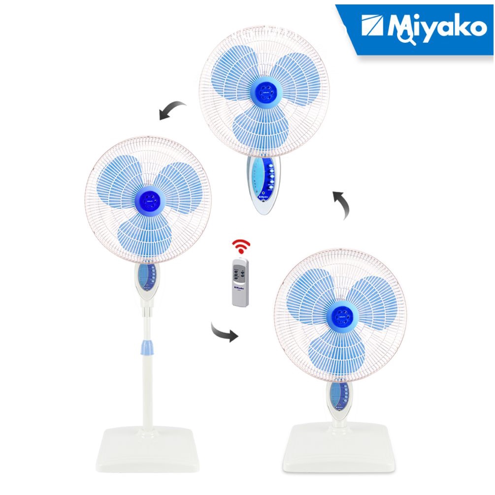 Miyako Stand Fan 16 inch TJR-101 (3 in 1) - Miyako Kipas Angin 3 in 1