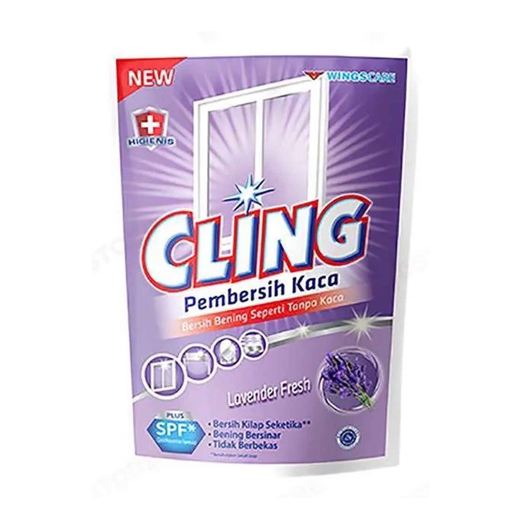 Cling Refill/ Pembersih Kaca/ Aroma Lavender Fresh/ 425ml