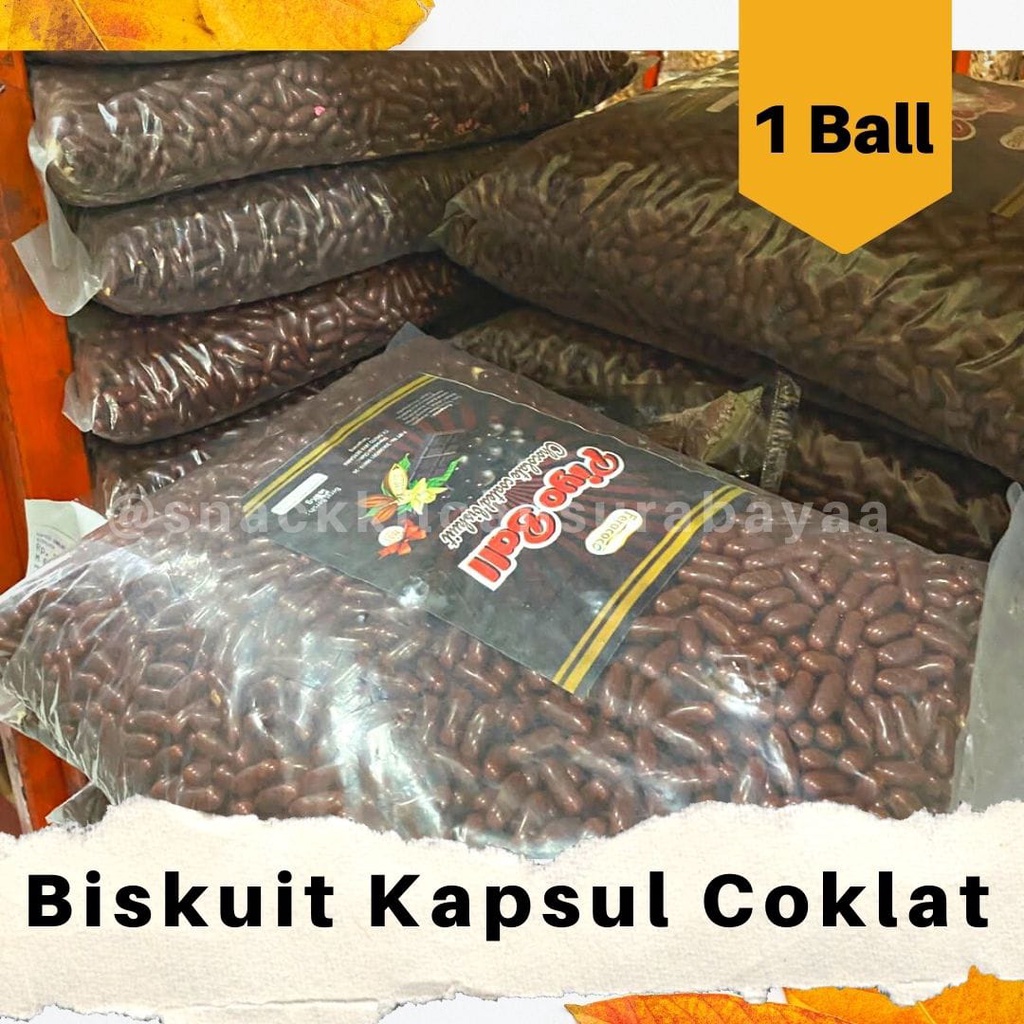 

Biskuit Kapsul Coklat 1 BALL ( 4 KG )/ Biskuit Coklat/ Snack Kiloan Murah/ MAK E DOR