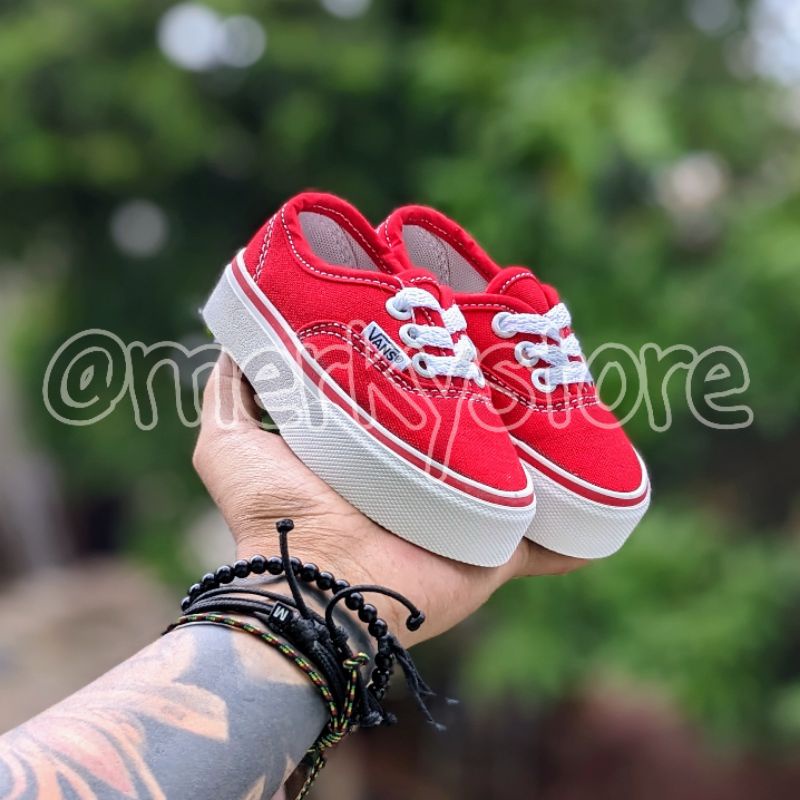 SEPATU ANAK ANAK AUTENTIC MERAH PUTIH MURAH