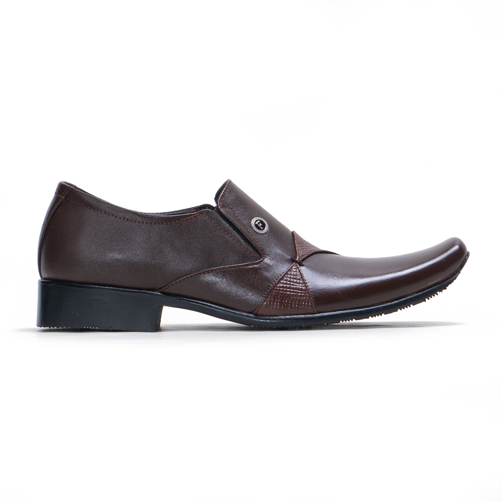 Sepatu Pantofel Pria Formal Kulit Asli Outsole Karet Fordza F662CK