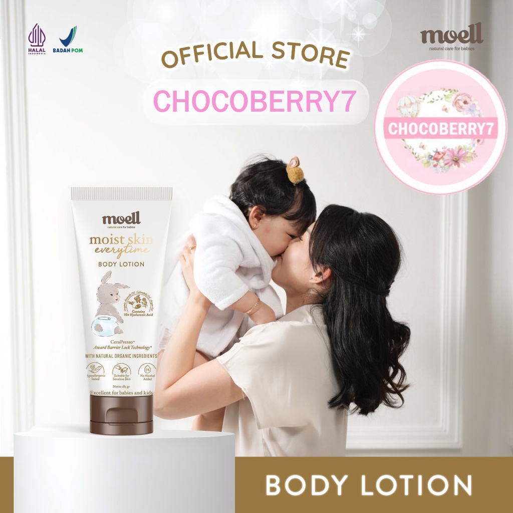 Moell Moist Skin Everytime Body Lotion 185 ml Body Lotion baby