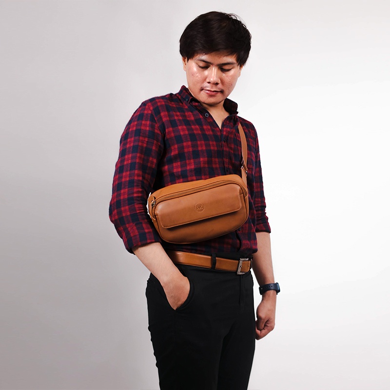 Waistbag Kulit Asli Bonsmara by BULL.LTHR