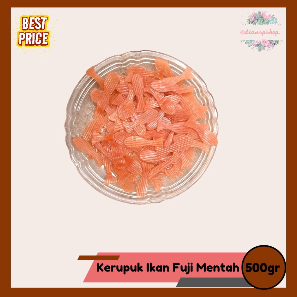 

Kerupuk ikan Fuji mentah 500gr