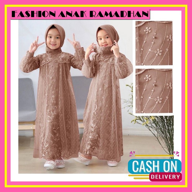 Dress Muslim Anak Baju Lebaran 2022 Korea Kekinian Dres Remaja Motif Maxi Kids 2023 Gaun Elegan Pesta Viral Cantik Pakaian Tanggung Import Murah Syari Gamis Perempuan Model Terbaru Setelan Anak Muslim Perempuan Usia 7-8- Kid Liana (3-4Thn, 5-6Thn, 7-9