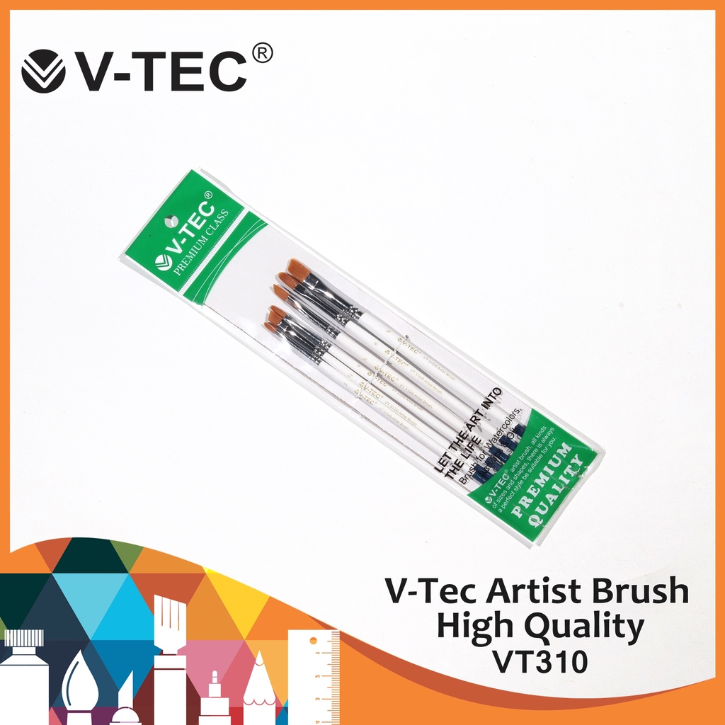 

V-Tec Brushes VT 310/6 Premium Class / Kuas Lukis VTec / Kuas Lukis / V-Tec VT310/6 / VTEC BRUSHES
