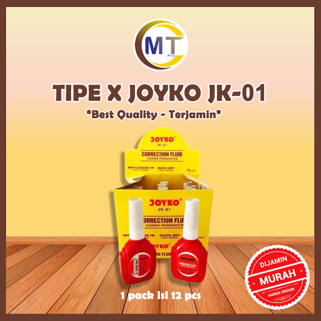 Tipe X Joyko JK-01  Tipe X Joyko 1 pack  Correction Fluid  Tip- Ex  Tape  Tipex