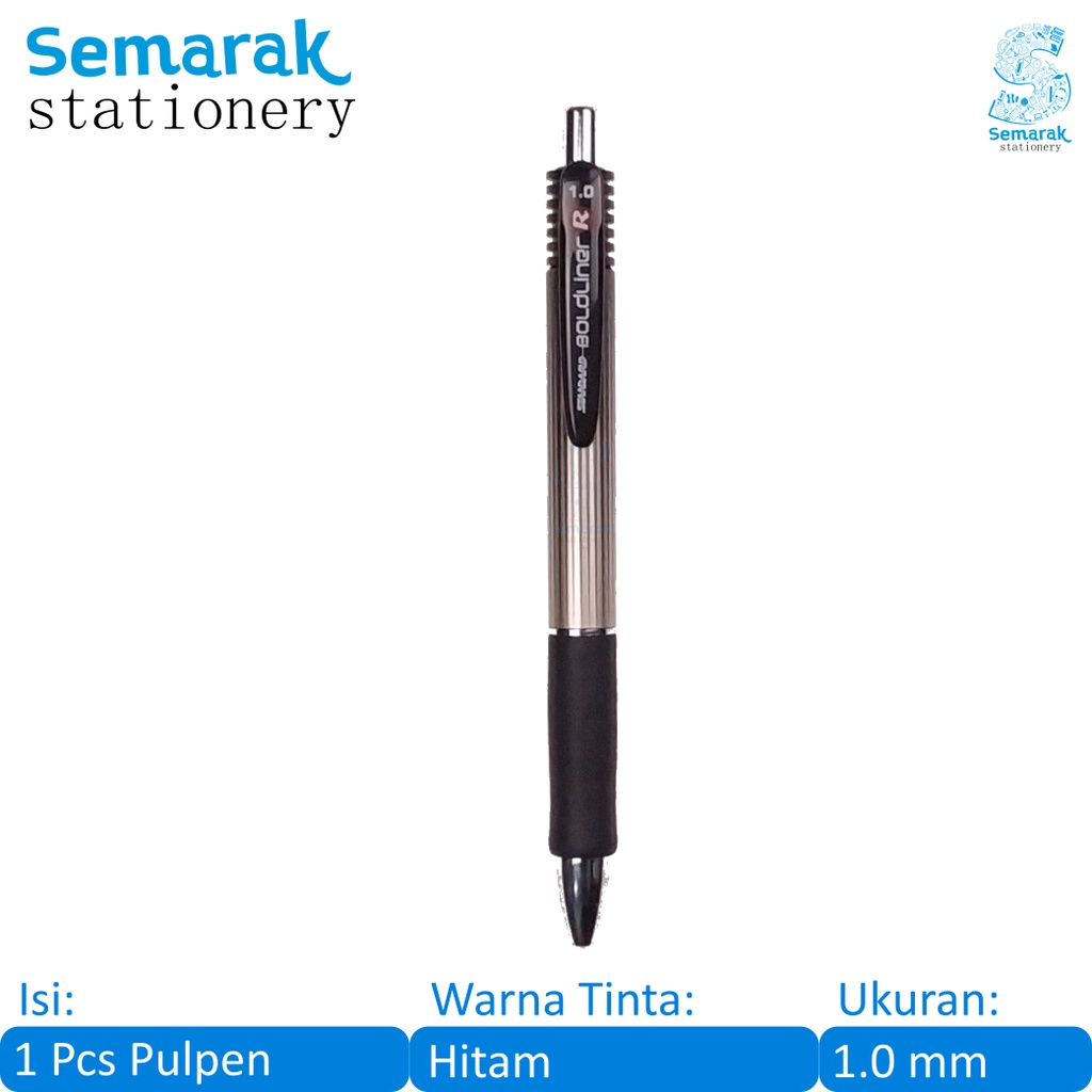 

Standard Boldliner R Retactable Siganture Pen Pulpen Gel Tanda Tangan Tebal 1.0 - Hitam