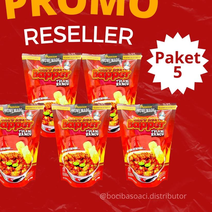 

✿ Baso Aci Bapper Tulang Rangu Sambal Mercon Paket 5pc ♪