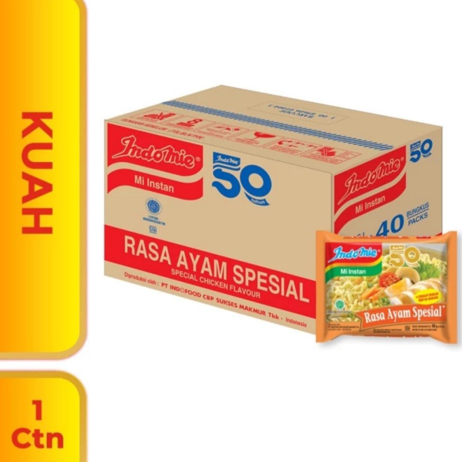 

Mie Instan Indomie Ayam Spesial 69 Gram 1 Carton