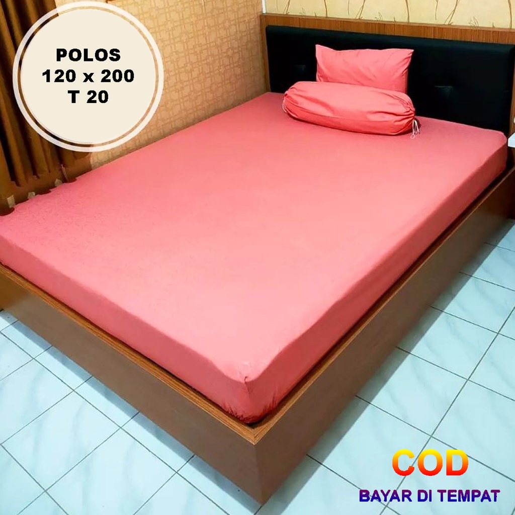 ✅COD Set Sprei Seprei Polos 120x200 Dan 2 Sarung Bantal Guling Homemade Katun Embos Perlengkapan Dekorasi Kamar Rumah