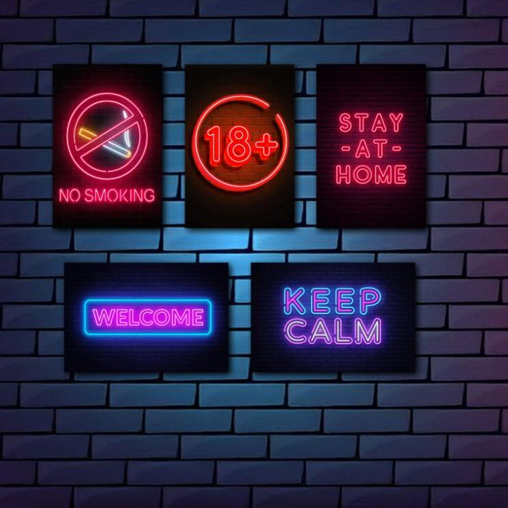 Terbaru 3.3  Dinding Kamar Cowok Neon Aesthetic Keren Murah Terbaru / Hiasan Rumah Minimalis / Wall 