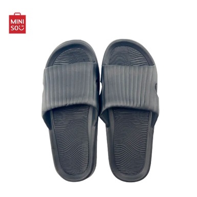 COD Sandal Pria MINISO Classic Men's Bathroom Slippers Sandal Miniso Sandal Rumah Empuk