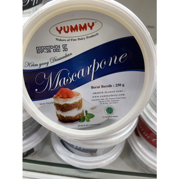 

YUMMY MASCARPONE 250GR