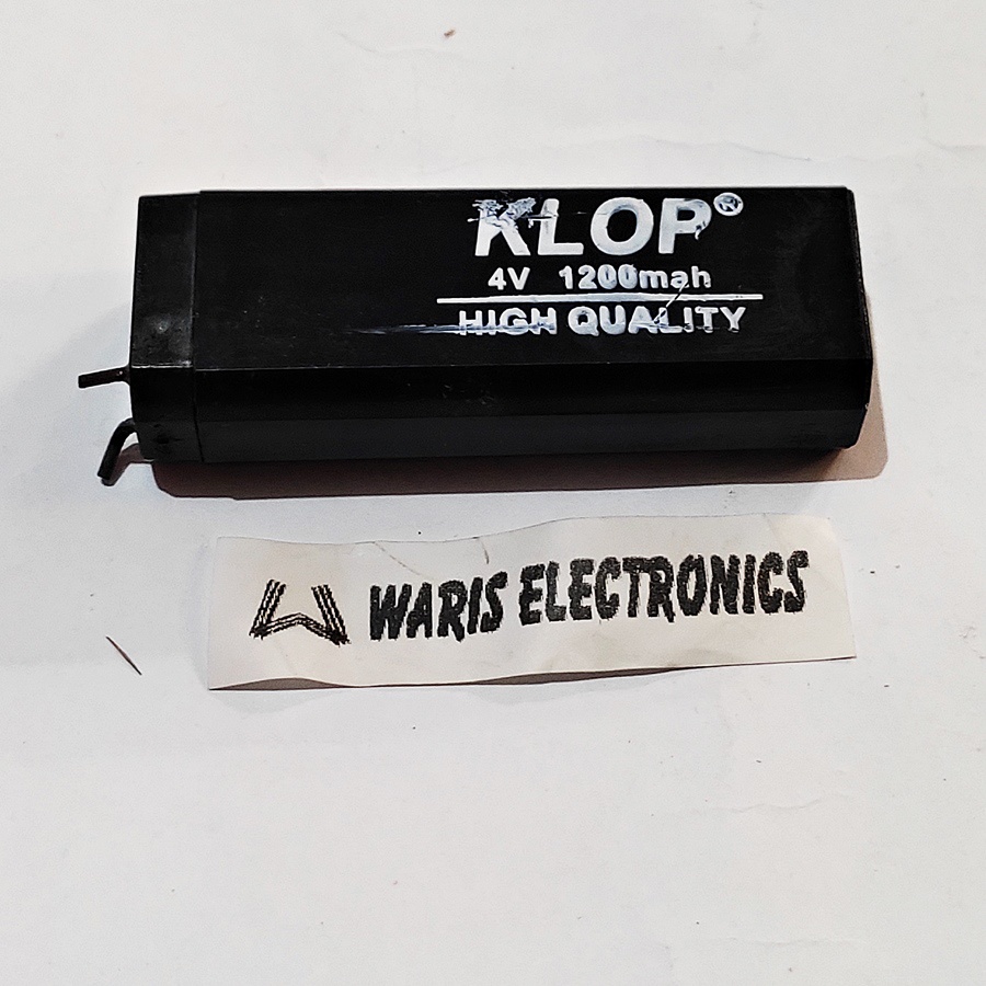 Aki Kering 4V 1200 mAh Baterai 4V 1,2A PxLxT (30mm x 20mm x 90mm)