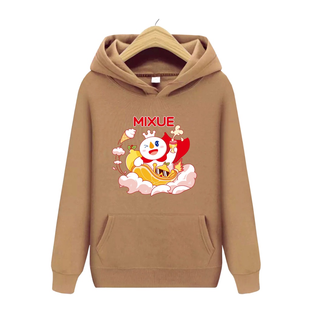 FenishaStore MIXUE ICE CREAM VIRAL Sweater Hoodie Anak Kantong Depan Usia 4-14Tahun Bisa Bayar Ditempat COD