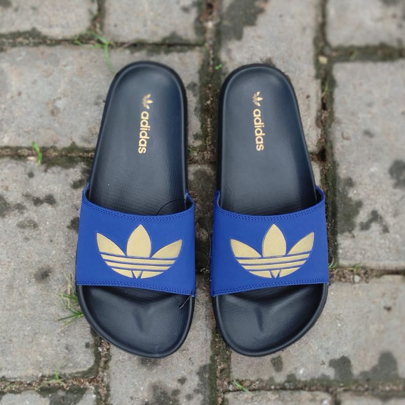 Sandal Pria Adidas Predator Navy Gold Size 39 40 41 42 43 Sendal Selop Flip Flop Bahan Karet Sandal 