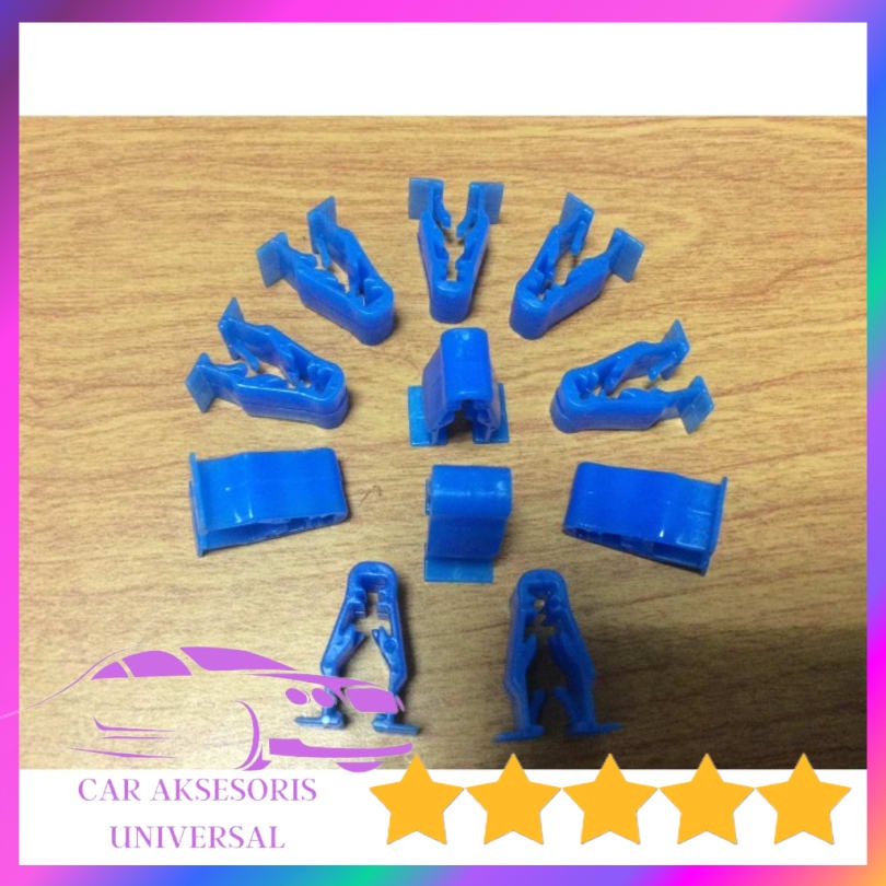 Kancing klip body motor klip biru Kancing body motor