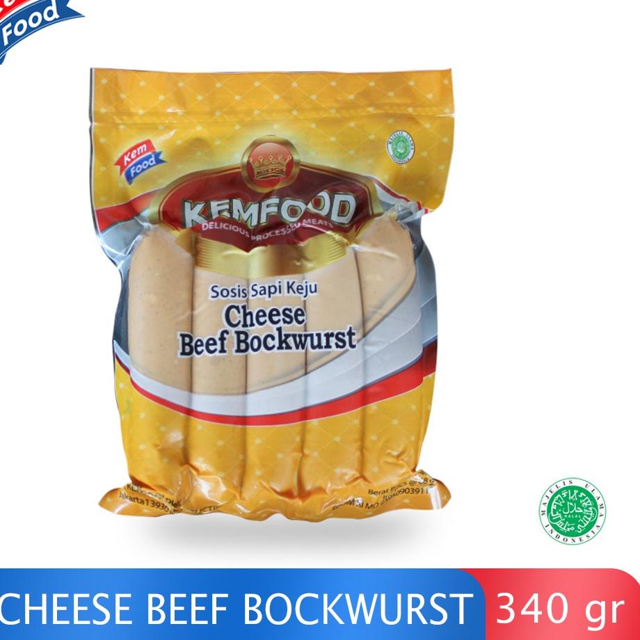 

FLASH SALE Kemfood Sosis Sapi Keju - Cheese Beef Sausage Bockwurst 340gr 