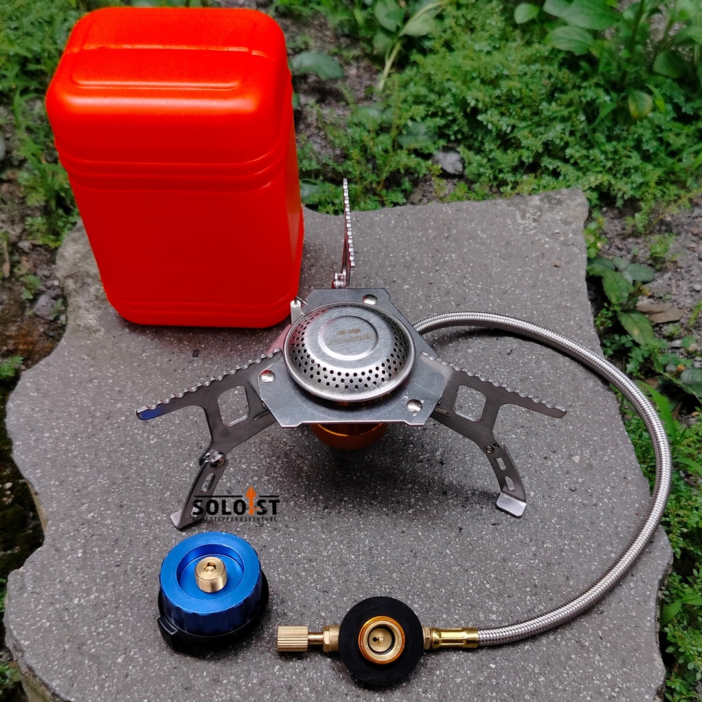 KOMPOR  CAMPING PORTABEL S4+ADAPTOR KOMPOR ULTRALIGHT CAMPING + ADAPTOR KOMPOR KOMPOR CAMPING MURAH