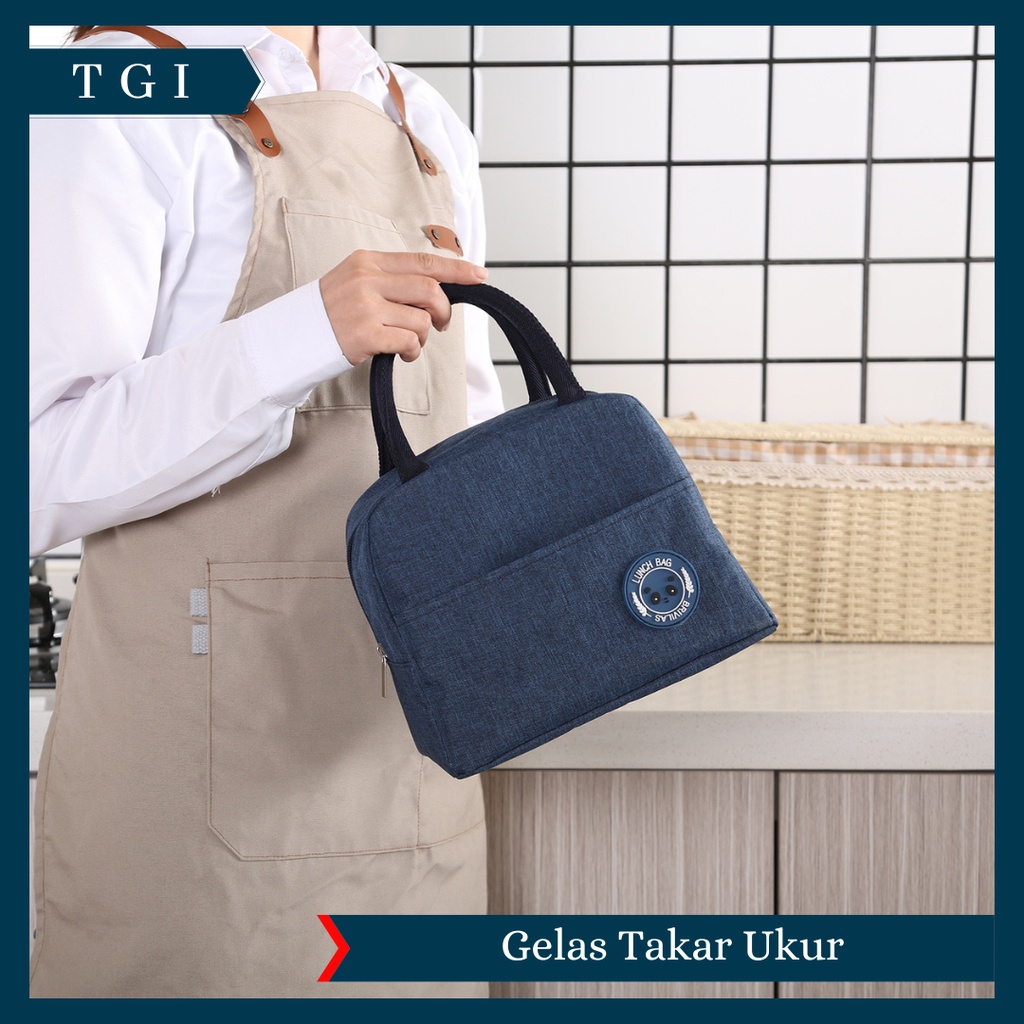 TGI - TAS BEKAL MENJAGA SUHU TEMPERATUR / TAS BEKAL MAKAN LUNCH BAG PENGHANGAT / TAS BEKAL SERBAGUNA / POLOS COOLER BAG