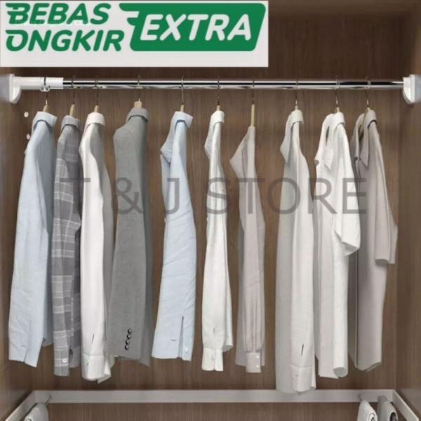 

Promo TJ Stable telescopic clothes rail Berkualitas