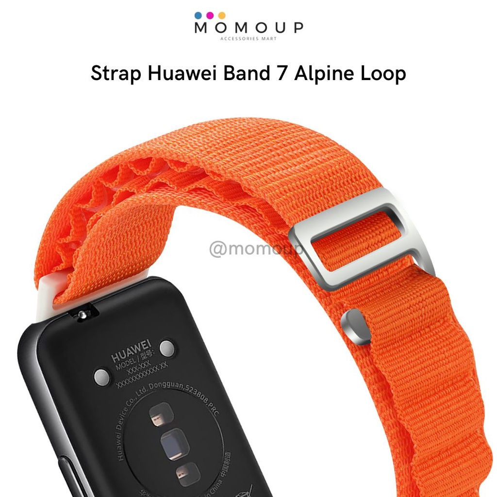 Strap Huawei Band 7 Alpine Loop Tali Pengganti Huawei Band 8 Band 7 Bahan Nilon Pengait Stainless