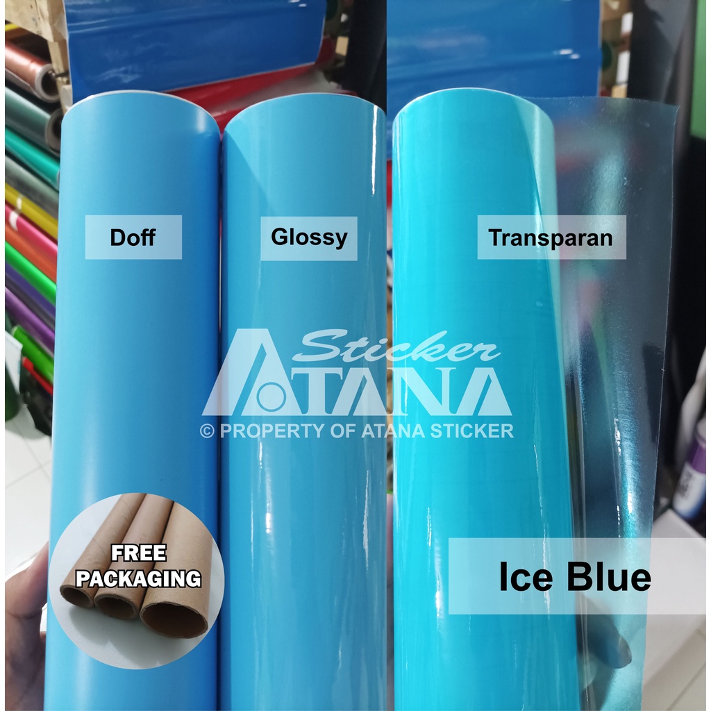 Skotlet Biru Muda Glossy Doff Transparan Stiker Ice Blue Aqua Decal Anti Gores Gilap Metalik Dop Tembus Hybrid Smoke Variasi Aksesoris Dekorasi Motor Mobil Scolite Interior Eksterior Kaca Dinding Aquarium Kulkas Furniture Lampu Headlamp Yamaha PCX Vixion