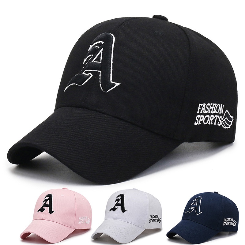 Topi Baseball Logo A Import Fashion Olah Raga Pria dan Wanita Korea Premium Distro Quality