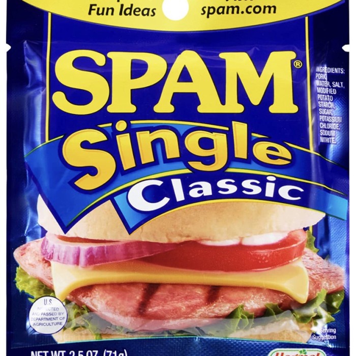 

SPAM SINGLES CLASSIC FROM USA