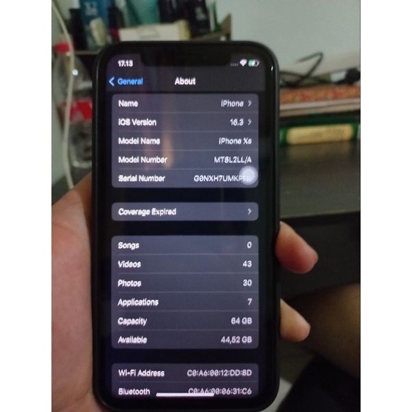 iphone xs 64 gb inter